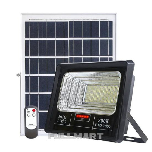 Светильник прожектор ETD T300 на солнечной батарее Solar Light 300 Вт